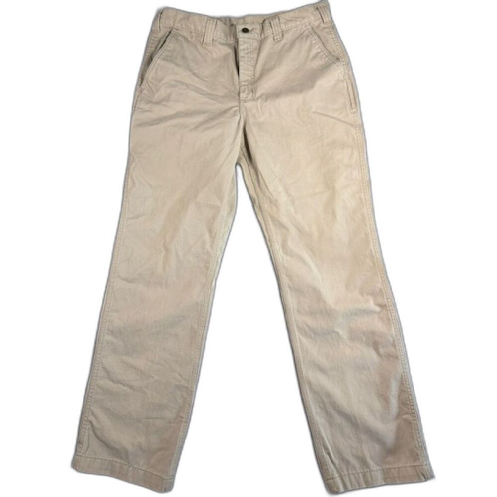 Carhartt Men’s Relaxed Fit Khaki Work Pants 36x32 Tan Cotton B285